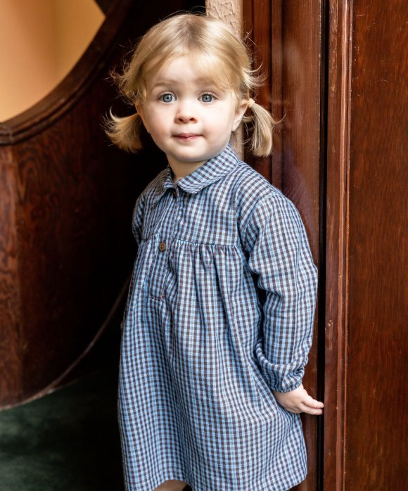 Dress checks blue