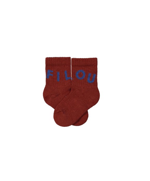 Sock FILOU red-brown