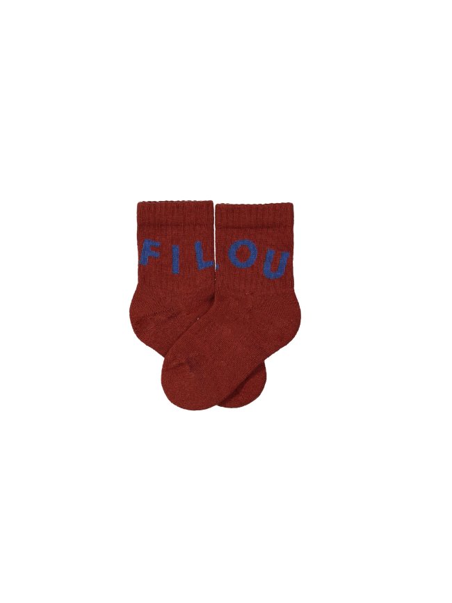 Sock FILOU red-brown