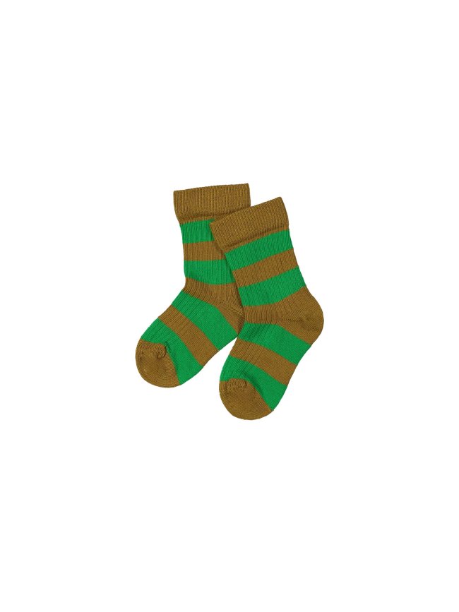 Sock stripe bright green