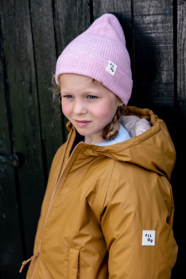Winter coat mustard