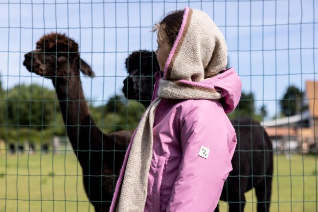 Winter coat pink