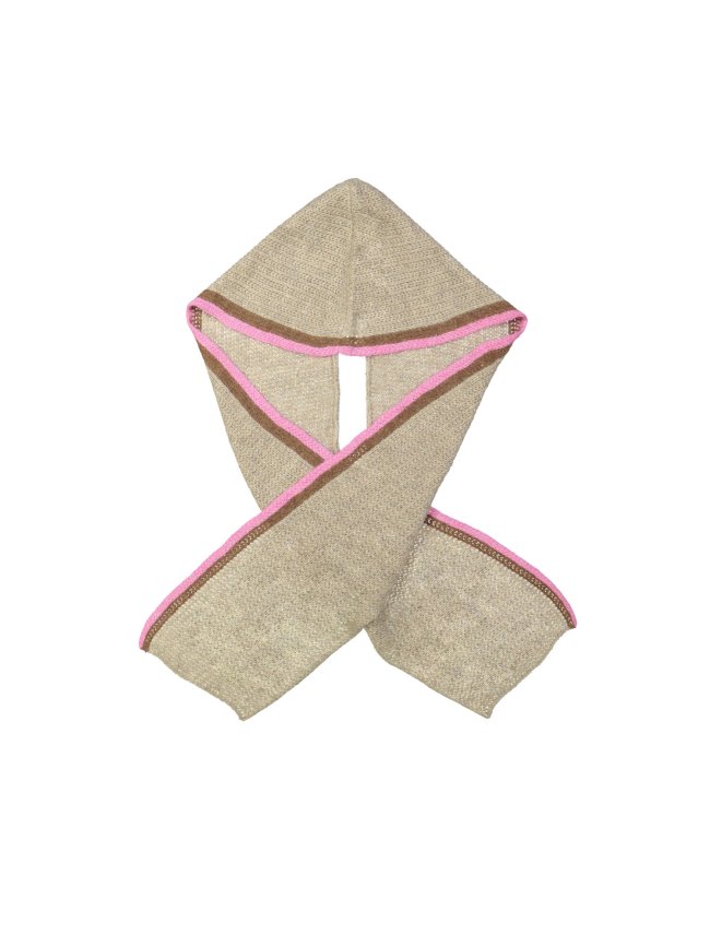 Scarf stripe beige