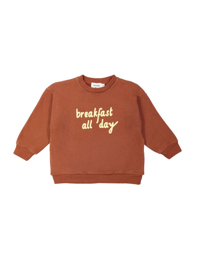 Sweater breakfast all day red-brown
