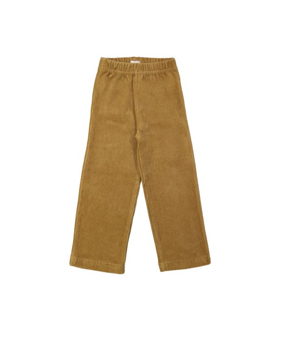 Comfy Pants straight rib sponge mustard