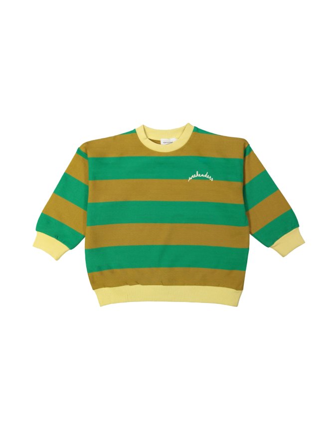 Sweater stripe weekenders moss green