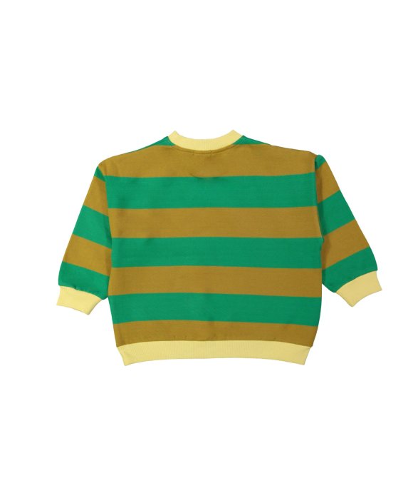 Sweater stripe weekenders moss green