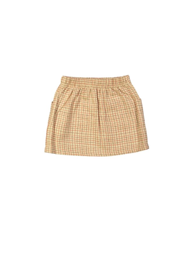 Skirt checks beige