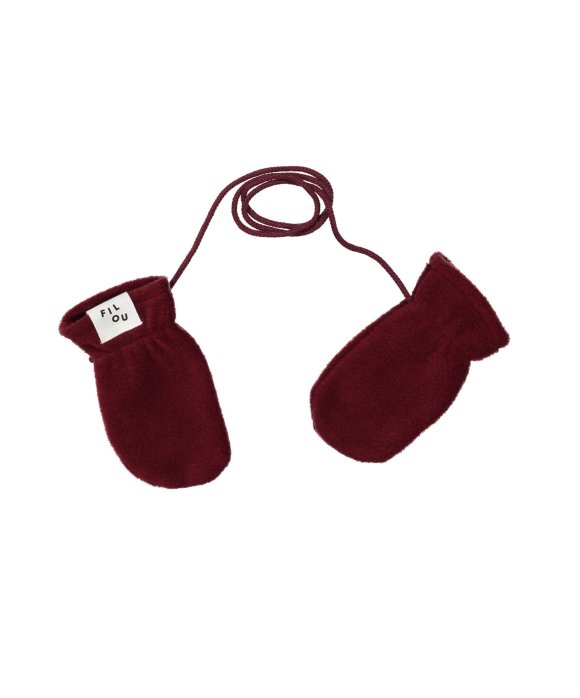 Mittens polar burgundy