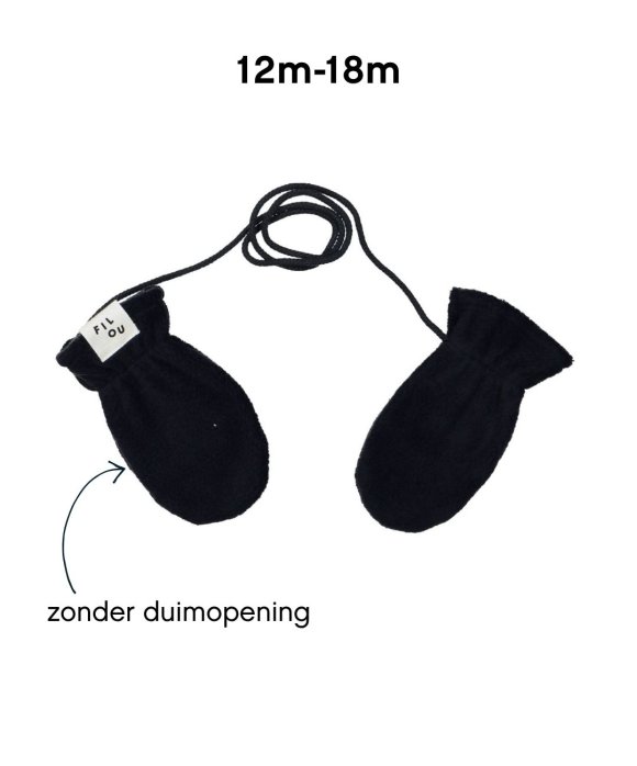 Mittens polar dark blue