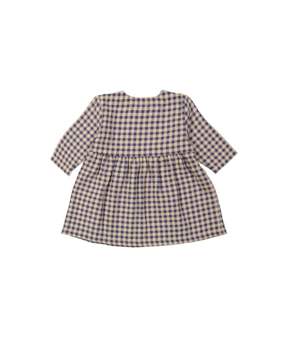 Dress checks cobalt