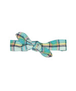 hair ribbon check mint