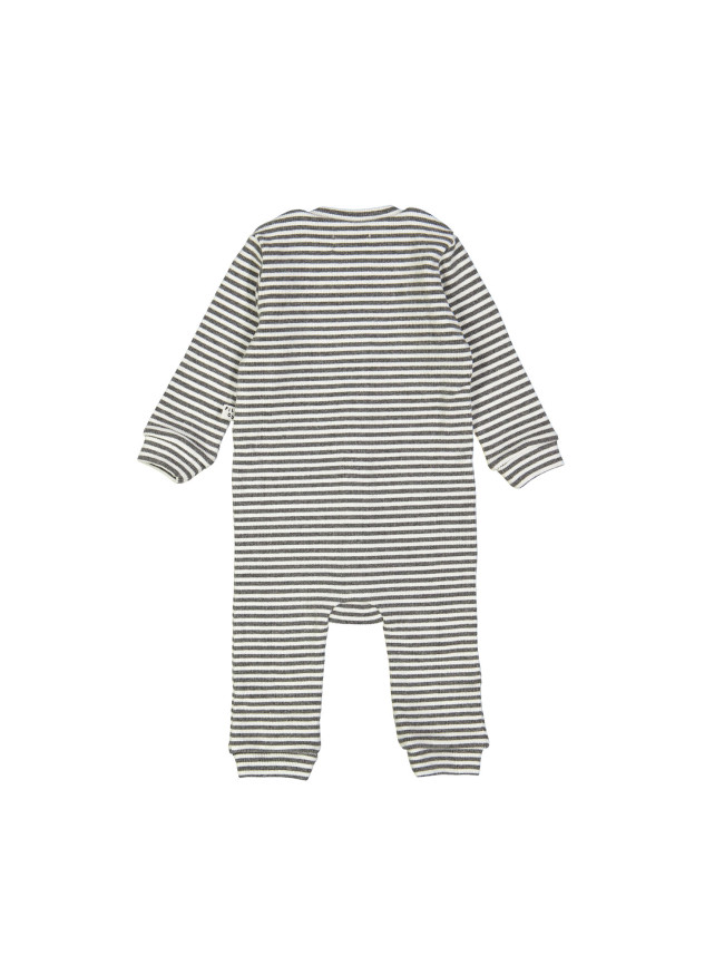 playsuit rib stripe grey