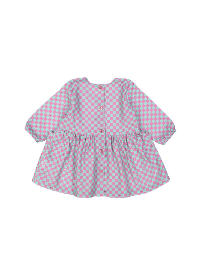 dress mini little checks violet