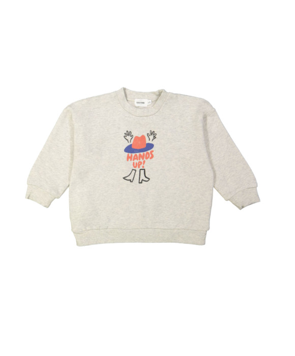 Sweater cowboy light gray chiné