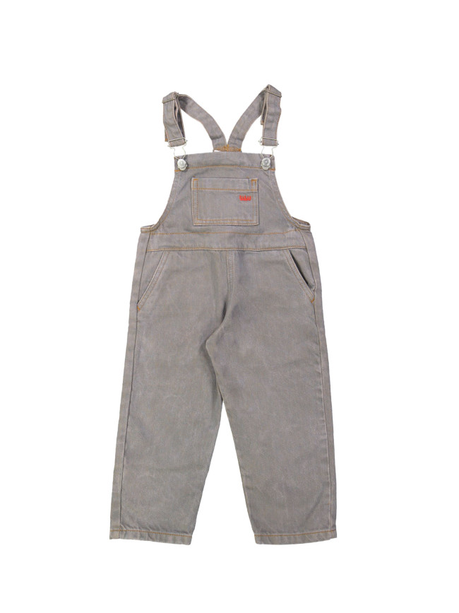 Overalls jeans stone wash gray