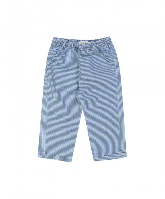 trouser mini stripe blue