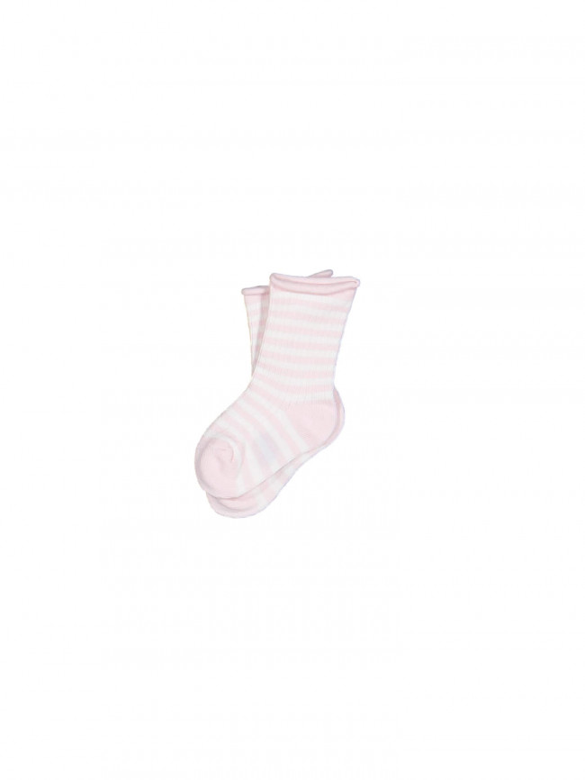socks stripe light pink