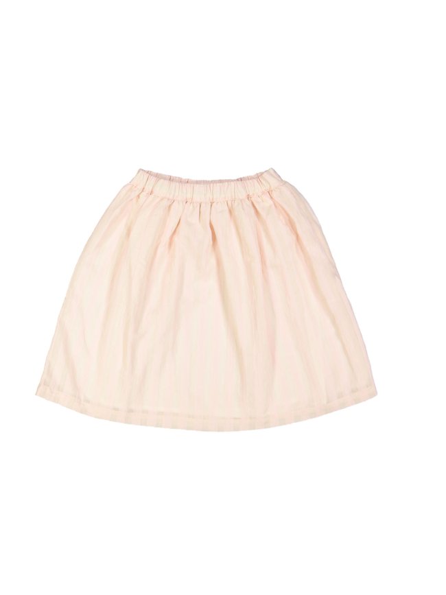Skirt midi stripe light pink
