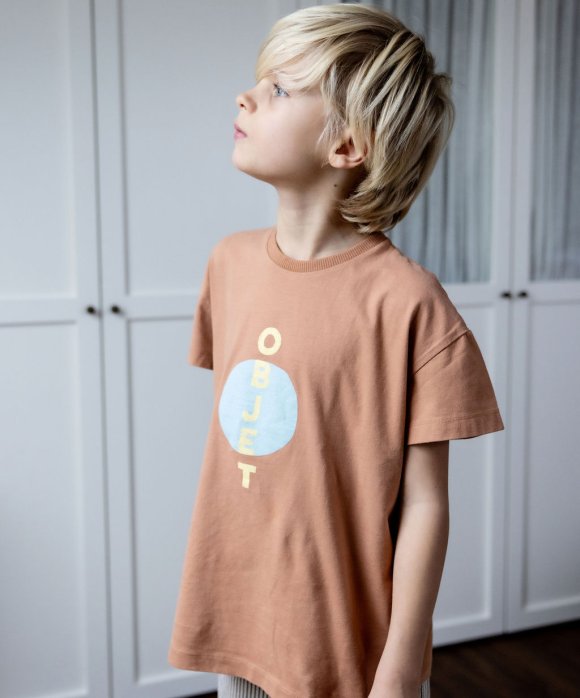 T-shirt objet light brown