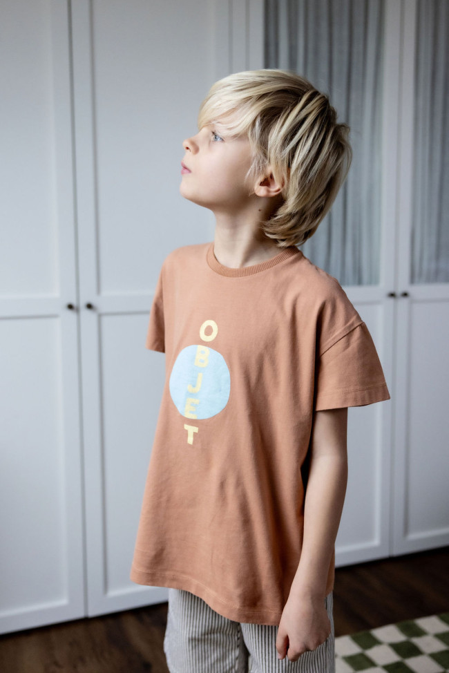 T-shirt objet light brown