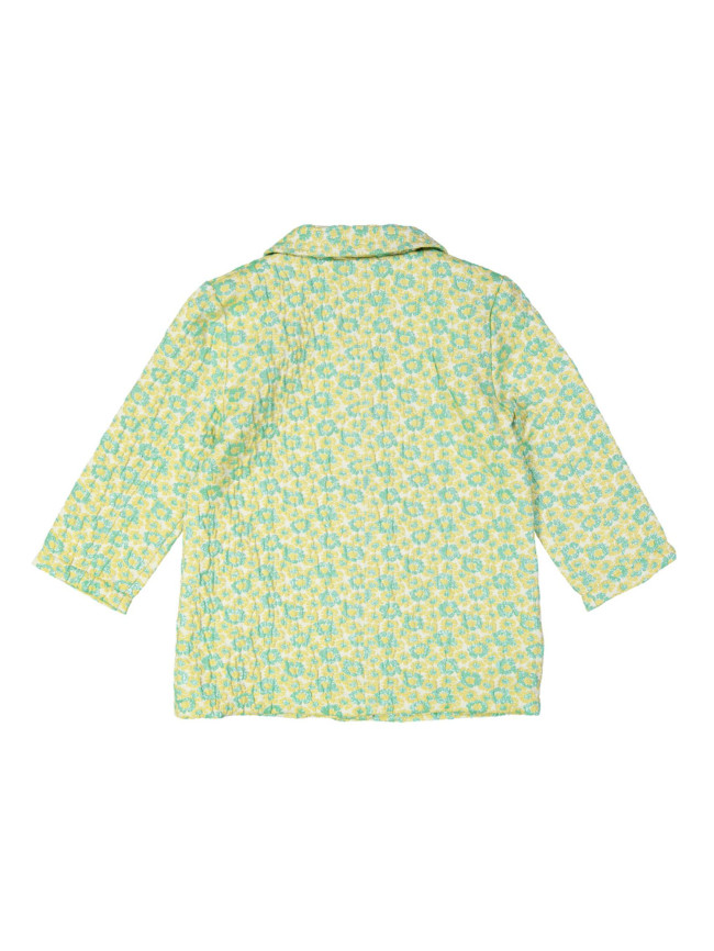 blazer lurex flowers green