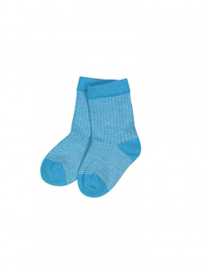 socks mini stripe turquoise