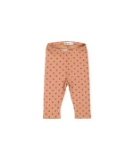 legging mini rib dots caramel