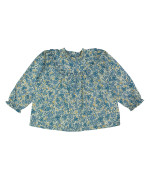 blouse flowers blue