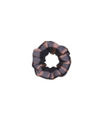 scrunchie check flannel brown