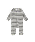 playsuit rib stripe grey