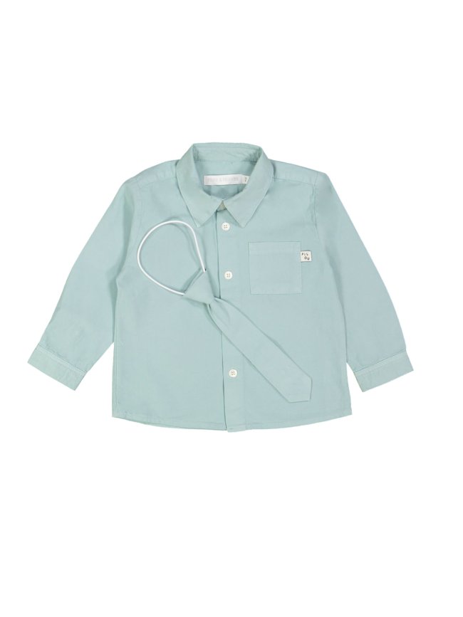 Shirt with tie glacier