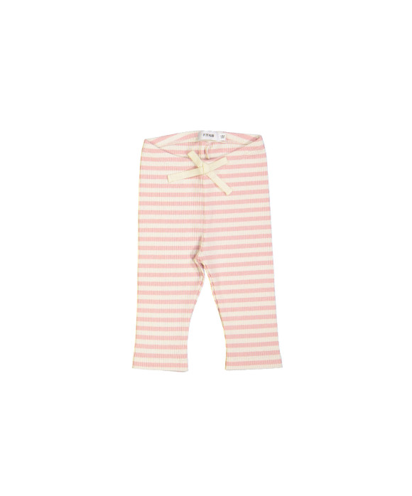 legging rib stripe pink