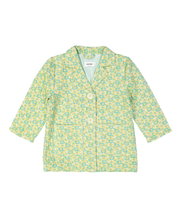 blazer lurex flowers green