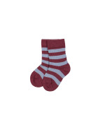 Socks stripe bordeaux