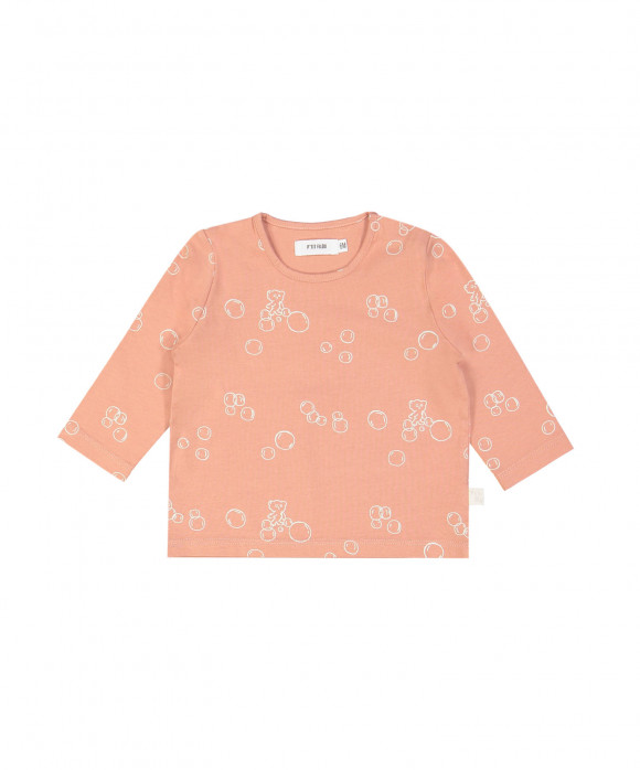 T-shirt little soap all over raspberry