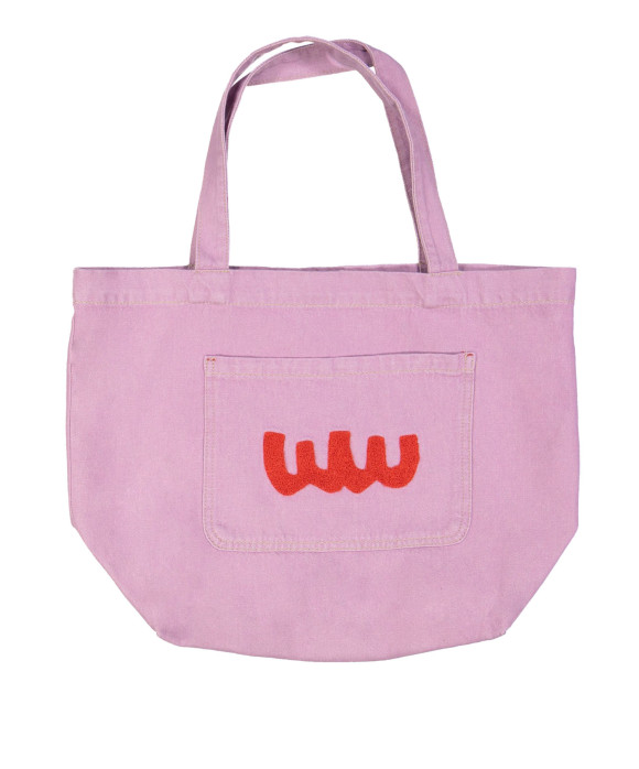 totebag jeans mauve