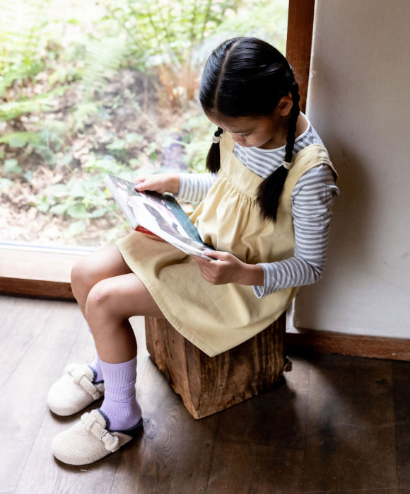 T-shirt stripe melange gray