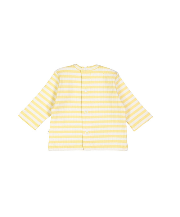 T-shirt rib stripe yellow
