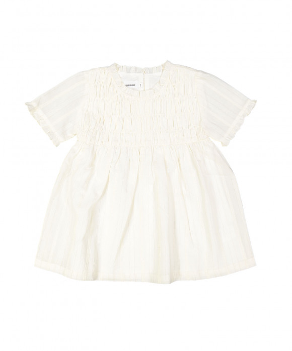 dress smock lurex ecru