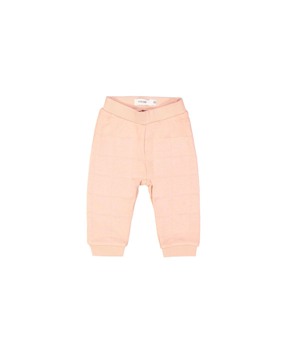 pants comfy mini matelassé light pink