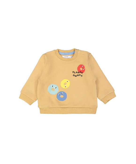 sweater mini planet donut camel