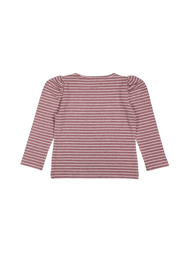 t-shirt pouf stripe bordeaux