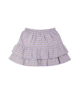 Skirt checks light blue