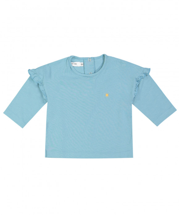 t-shirt mini golden sun blue