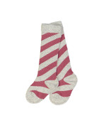 knee socks diagonal reddish brown