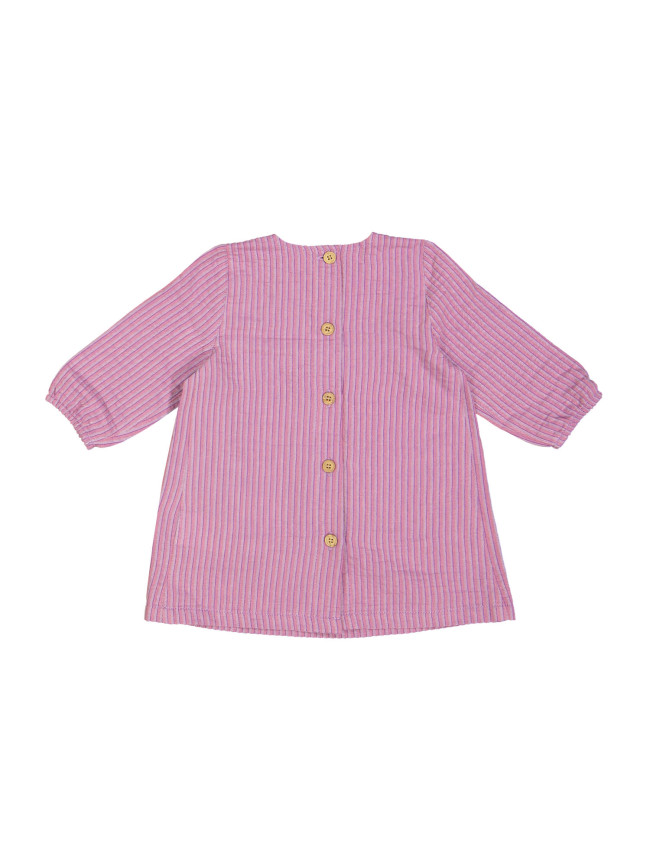 dress mini stripe roze