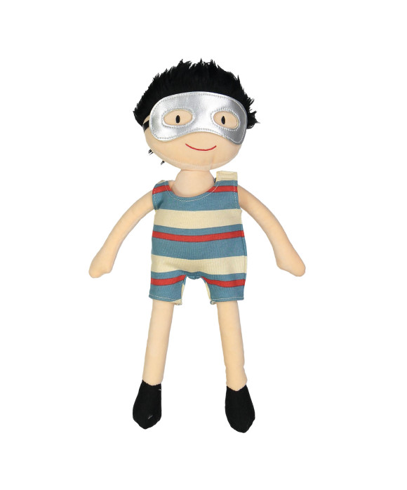 doll salopet stripe vanilla