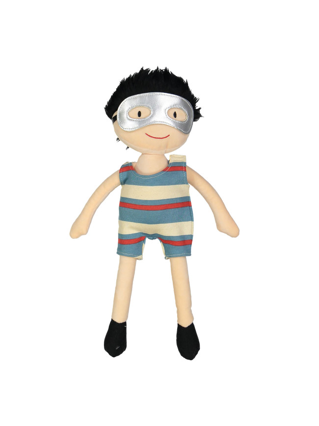 doll salopet stripe vanilla