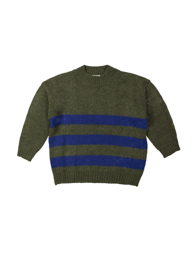 Pull stripe khaki